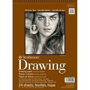 PRO ART Strathmore Medium Drawing Spiral Paper Pad 11x14-24 Sheets