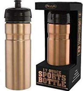 ACfA\[X 't@CCtv_Nc 17IX ST.X`[ bLOX|[c{g NV-05454 Idea Source 'Fine Life Products 17 OZ ST.Steel with Copper Plating Exterior Sports Bottle NV-05454