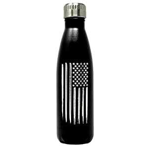 Military Gift Shop 17oz US Navy Double Wall Vacuum Insulated Stainless Steel Water Bottle - US Navy Gifts for Veterans Disabled USMC Vet Owned SMALL Business