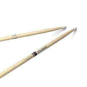 ProMark Drum Sticks - Classic Attack 7A Shira Kashi Oak Drumsticks, Oval Nylon Tip, One Pair