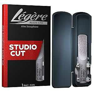 Legere L g re Reeds Premium Synthetic Woodwind Reed, Alto Saxophone, Studio Cut, Strength 3.00 (ASS3.00)