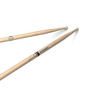 ProMark Drum Sticks - Finesse 5A Drumsticks - Drum Sticks Set - Lightweight, Ideal for Jazz - Small Round Wood Tip - Long Maple Drum Sticks - Consistent Weight and Pitch - 1 Pair