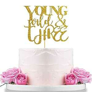 WeBenison O Ch & X[ P[Lgbp[ nbs[ 3 ΂̒ap j̎q܂͏̎q 3 ΂̒ap[eB[fR[V S[hOb^[ WeBenison Young Wild & Three Cake Topper for 