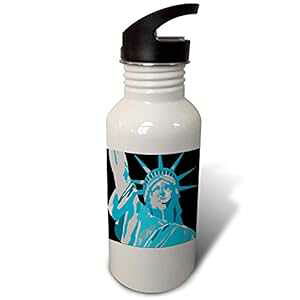 3dRose EH[^[{gA21IXAzCg 3dRose Water Bottle, 21oz, White