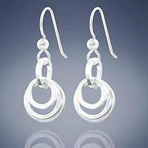 iȃV[g 925 X^[OVo[ T[N _O CO Vv ~j}Xg WG[ MtgACfA p Tahmi Dainty Short 925 Sterling Silver Circle Dangle Earrings Simple Mi