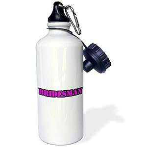 3dRose EH[^[{gA21IXAzCg 3dRose Water Bottle, 21oz, White