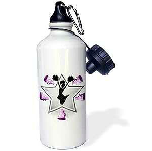3dRose Straw Water Bottle Cheerleader. - 21oz (wb_273584_2) 3dRose Straw Water Bottle Cheerleader. - 21oz (wb_273584_2)