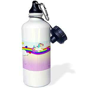 3dRose EH[^[{gA21IXAzCg 3dRose Water Bottle, 21oz, White
