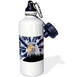 3dRose EH[^[{gA21IXAzCg 3dRose Water Bottle, 21oz, White