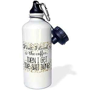 3dRose EH[^[{gA21IXAzCg 3dRose Water Bottle, 21oz, White