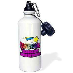 3dRose EH[^[{gA21IXAzCg 3dRose Water Bottle, 21oz, White