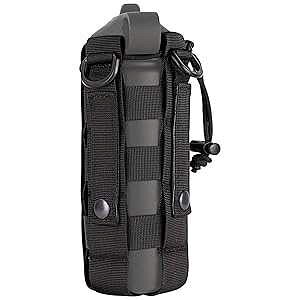 IronSeals Tactical Water Bottle Pouch, Adjustable Drawstring Water Bottle Holder for 16oz - 50oz Bottle