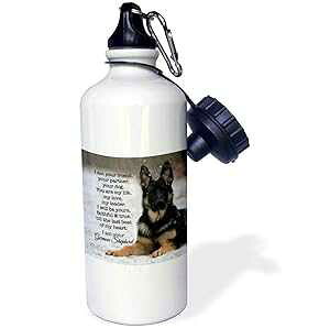 3dRose EH[^[{gA21IXAzCg 3dRose Water Bottle, 21oz, White