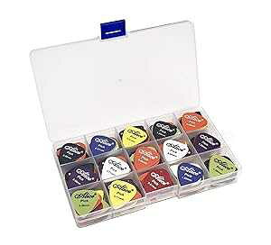 100pcs Alice Matte Acoustic Electric Guitar Picks Plectrum 6 Thickness 0.58/0.71/0.81/0.96/1.20/1.50 mm With Pick Case Storage Box