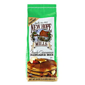 New Hope Mills フレーバーパンケーキミックス - 24 オンス 2 個 バッグ 5種類からお選びいただけます（アップルシナモン） New Hope Mills Flavored Pancake Mix- Two 24 oz. Bags- Your Choice of 5 Different Varieties (Apple Cinnamon)