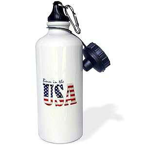 3dRose EH[^[{gA21IXAzCg 3dRose Water Bottle, 21oz, White