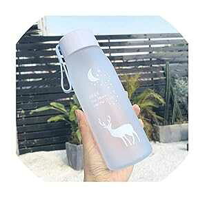 The Outdoor Place 560ml Water Bottle Leak Proof for Girl Biking Travel Portable Water Bottles Plastic H1177