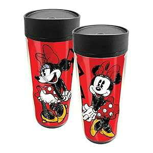 fBYj[ _VO ~j[ gx}O bh Disney Dancing Minnie Travel Mug, Red