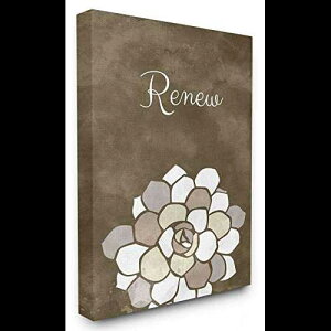 Stupell Industries Renew UCN t[ uE oX[ fUC LoXA}`J[ Stupell Industries Renew Mosaic Flower Brown Bathroom Design Canvas, Multi-Color