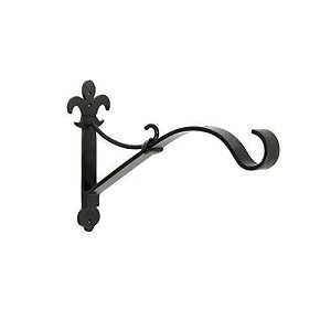 Achla Designs �t���[���E�h�E���X �E�H�[�� S �u���P�b�g�t�b�N �u���b�N B-40 Achla Designs B-40 Fleur De Lis Wall, Small Bracket Hook, Black