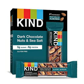 KIND Nut Bars, Dark Chocolate Nuts and Sea Salt, 1.4 Ounce, 60 Count, Gluten Free, 5g Sugar, 6g Protein