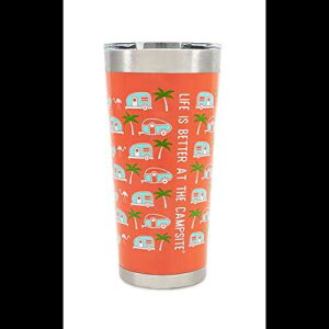 Camco Life is Better at The Campsite 20 IX vg^u[ - DꂽXƕۉ͂ - sN̔wiɃV̖؂ RV ̖͗l (53322) Camco Life is Better at The Campsite 20 oz. Printed Tumbler - Offers Supe