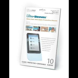 iPad MiniAKindle Fire HD 7C`pĝĕیEgX[u (1pbN10X[u) Ultra Pro Clear, Disposable Protective Ultra Sleeves for iPad Mini, Kindle Fire HD 7" (10 Sleeves Per Pack)