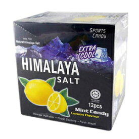 ヒマラヤソルトキャンディミントレモンフレーバーエクストラクールスポーツキャンディグラハラール15g（0.53oz）x 12パック（1箱あたり） BIG FOOT Himalaya Salt Candy Mint Lemon Flavour Extra Cool Sport Candy Gula Halal 15g (0.53oz) x 12 Pack