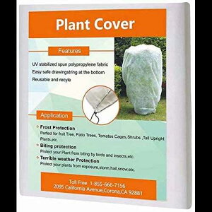 Agfabric Plant Covers Freeze Protection 0.9oz 108x96 Warm Worth Plant Cover for Frost Protection,White