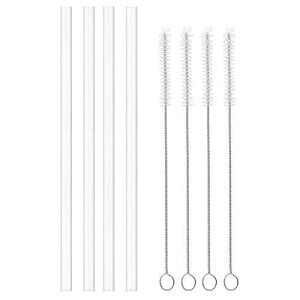 [4{pbN] HydroflaskL{gXg[WppXg[ABPAt[Xg[4{AXg[N[jOuV4{ Flaskars [4 Pack] Straws Replacement for Hydroflask Wide Mouth Bottle Straw Lid, 4 BPA-FREE Straws
