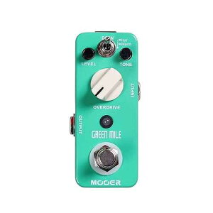 MOOER Green Mile Electric Guitar Overdrive Pedal Tube Screamer Sound Natural, Smooth, Creamy Overdrive Sound for Metal