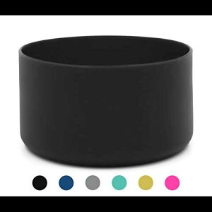 Flaskars Protective Silicone Boot for 12oz - 40 oz Hydro Sport Water Bottles Flask Bottom Sleeve Cover (Black, Fits 32 oz and 40 oz Bottles)