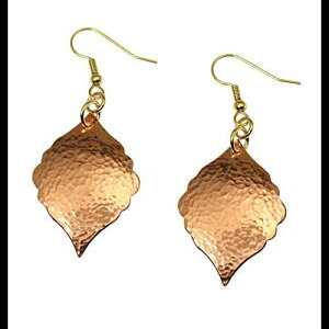 �n���}�[�h�J�b�p�[�����b�J���h���b�v�C�������O John S Brana Designer Jewelry Hammered Copper Moroccan Drop Earrings