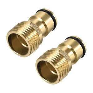 uxcell ^J֌^bv NCbNRlN^ G1/2 ˂z[XpCv\PbgA_v^[tBbeBO ̟VXep 2 uxcell Brass Faucet Tap Quick Connector G1/2 Male Thread Hose Pipe Socket Adapter Fittin
