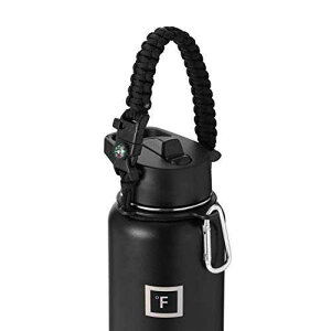 IRON °FLASK IRON FLASK Paracord Handle Sports Water Bottle Accessories (Midnight Black) - Seven Core Paracord Bracelet