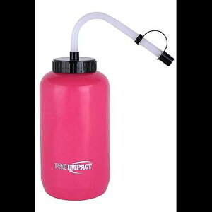 Pro Impact Squeezable Water Bottle Bendable Long Straw - LDPE BPA Free Plastic - Hydration for Baseball Hockey Gym MMA Yoga Boxing Cycling Softball Football Lacrosse (35.5 Oz.)