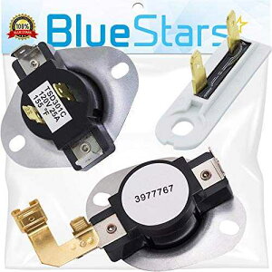Blue Stars の 3387134 ハイリミットサーモスタット 3392519 ドライヤー温度ヒューズと 3977767 サイクリングサーモスタット交換キット - ワールプール & Kenmore ドライヤーに正確にフィット - PS11741405 P