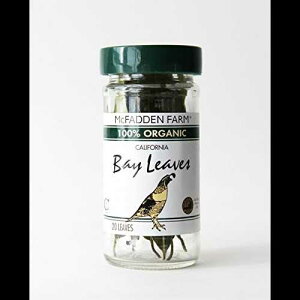 }Nt@ft@[L@j̗tAn[uAčō͔|AAKXrɗt20 McFadden Farm Organic Bay Leaves, Dried Herbs, Grown and packed in the U.S.A., 20 leaves in glass jars
