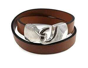 ̂߂̃uEU[bvuXbgWG[Mtg Designed by Stacey Jewelry, LLC Brown Leather Wrap Bracelet Jewelry Gift for Women