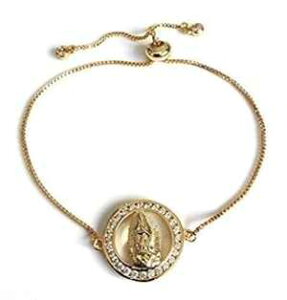 �O�A�_���[�y�̐��� ���߉\�ȃ{�� �u���X���b�g - ����}���A �W���G���[ SIFRIMANIA Our Lady of Guadalupe Adjustable Bolo Bracelet - Virgin Mary Jewelry