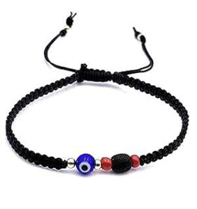 �j���p�v���e�N�V�����u���X���b�g Evil Eye �{���� Azabache Pulsera para el Mal de Ojo Sifrishop Protection Bracelet for Men Evil Eye Genuine Azabache Pulsera para el Mal de Ojo