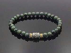 Őr[Y uXbgAO[ WFChƃX^[O Vo[ r[Y uXbgAltCg WFCh uXbg Kartini Studio Jade Beads Bracelet, Green Jade and Sterling Silver Beads Bracele