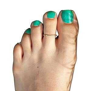 14K [YS[htBh nC??A ߉\ I[v oh gD O t[TCY ELLIE J MAUI 14k Rose Gold Filled Hawaiian Adjustable Open Band Toe Ring One Size Fits All