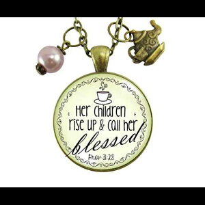 Gutsy Goodness 24 C` uXh }U[ lbNX i 31 NX` }} WG[ eB[|bg `[ [Y `F[ Gutsy Goodness 24" Blessed Mother Necklace Proverb 31 Christian Mom Jewelry Teapot