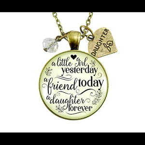 Gutsy Goodness 24 �C���` A Daughter Is First Best Forever Friend �l�b�N���X �}�} BFF �W���G���[ �M�t�g Gutsy Goodness 24 A Daughter is First Best Forever Friend Necklace Mom BFF Jewelry Gift