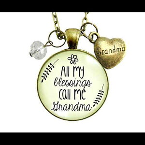Gutsy Goodness 24 C` ΂ lbNX All My Blessings Grandmother Mtg WG[ Gutsy Goodness 24" Grandma Necklace All My Blessings Grandmother Gift Jewelry