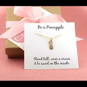�p�C�i�b�v�� �l�b�N���X - 14K �S�[���h �t�B�� - �V���v���ȃW���G���[ - �ޏ��ւ̃M�t�g CY Design Studio Pineapple Necklace - 14k Gold Fill - Simple Jewelry - Gift For Her