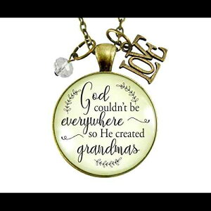 Gutsy Goodness 36 C` uXh O} lbNX _͂ǂɂł邱ƂłȂ NX` WG[ Gutsy Goodness 36" Blessed Grandma Necklace God Couldn't Be Everywhere Christian Jewelry
