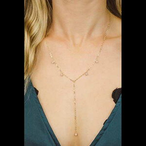 {w~A TXg[ Abg y lbNX (14K S[htBh) - 18 C`̃`F[A2 C`̒߉\ȃGNXe_[t Luna Tide Boho sunstone lariat y necklace in 14k gold fill - 18" ch