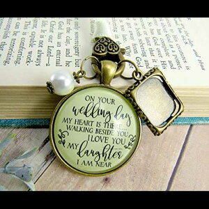 ̓̉ԑ`[ ̂߂̂ꂳ񂨕̎vo fpȃuC_AJX^tHgt[ Gutsy Goodness Bouquet Charm On Your Wedding Day Remembrance Of Mom Dad For Daughter Rustic Br